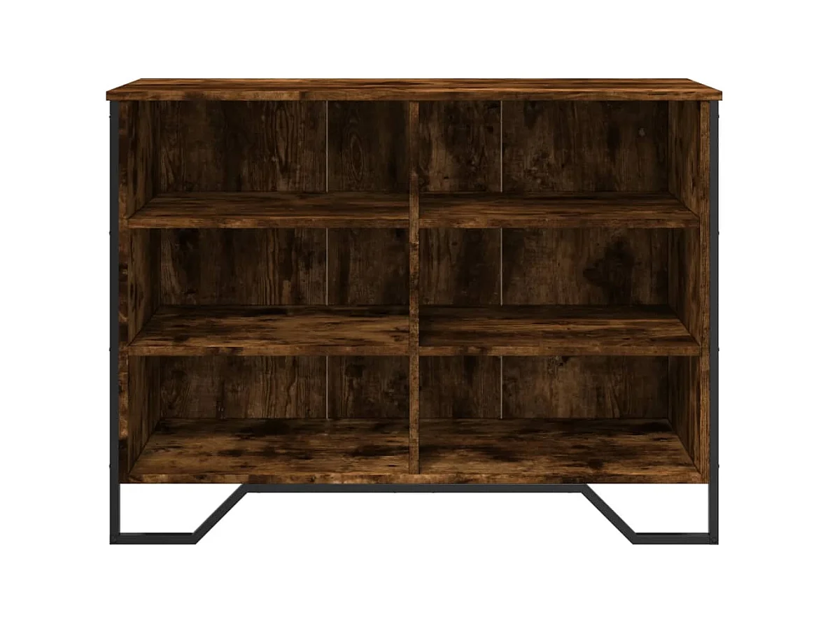 Buffet aparador cômoda armário unidade de armazenamento organizador cozinha sala de estar 101 x 35,5 x 74,5 cm madeira trabalhada marrom 02_0030843