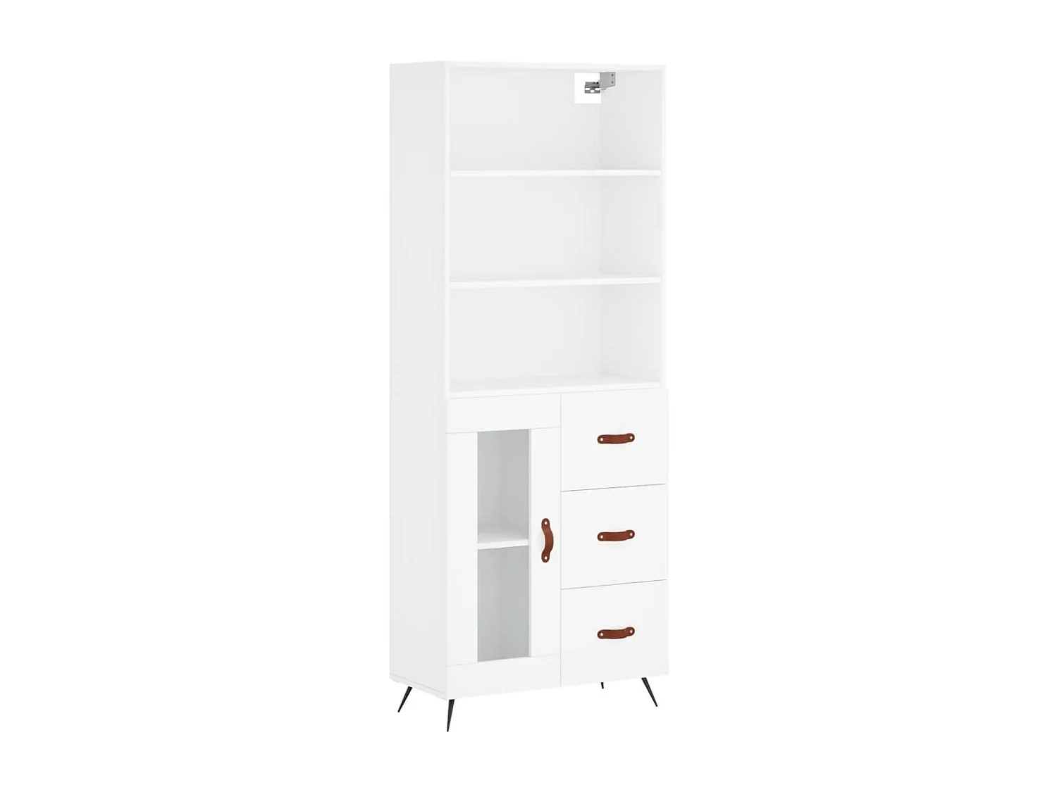 bahut commode armoire bois blanche 69.5 x 34 x 180 cm 02_0032731