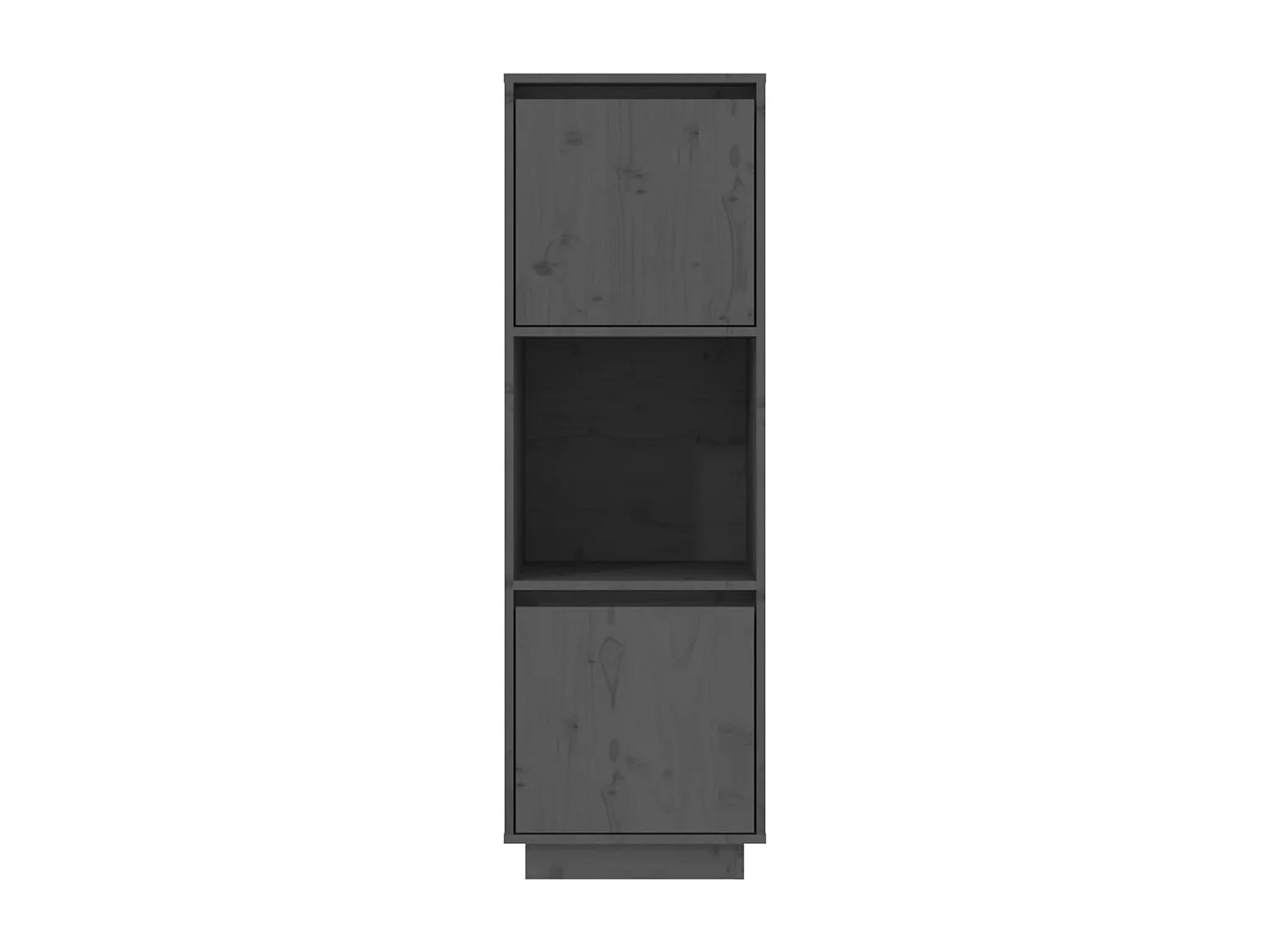 Aparador buffet cómoda armario mueble organizador cocina salón salón alto 38 x 35 x 117 cm madera maciza de pino gris 02_0034226