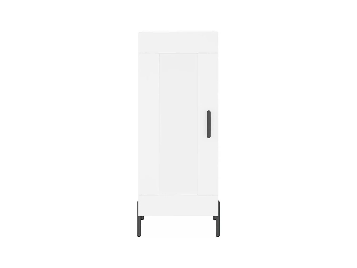 Credenza cassettiera cassettiera mobile contenitore organizer cucina soggiorno soggiorno alto 34,5 x 34 x 180 cm derivati ​​del legno bianco 02_0032373