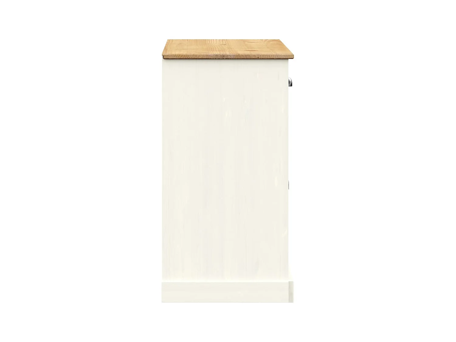 Credenza cassettiera armadio contenitore organizer cucina soggiorno soggiorno con cassetti 113 x 40 x 75 cm legno massello di pino bianco 02_0030132