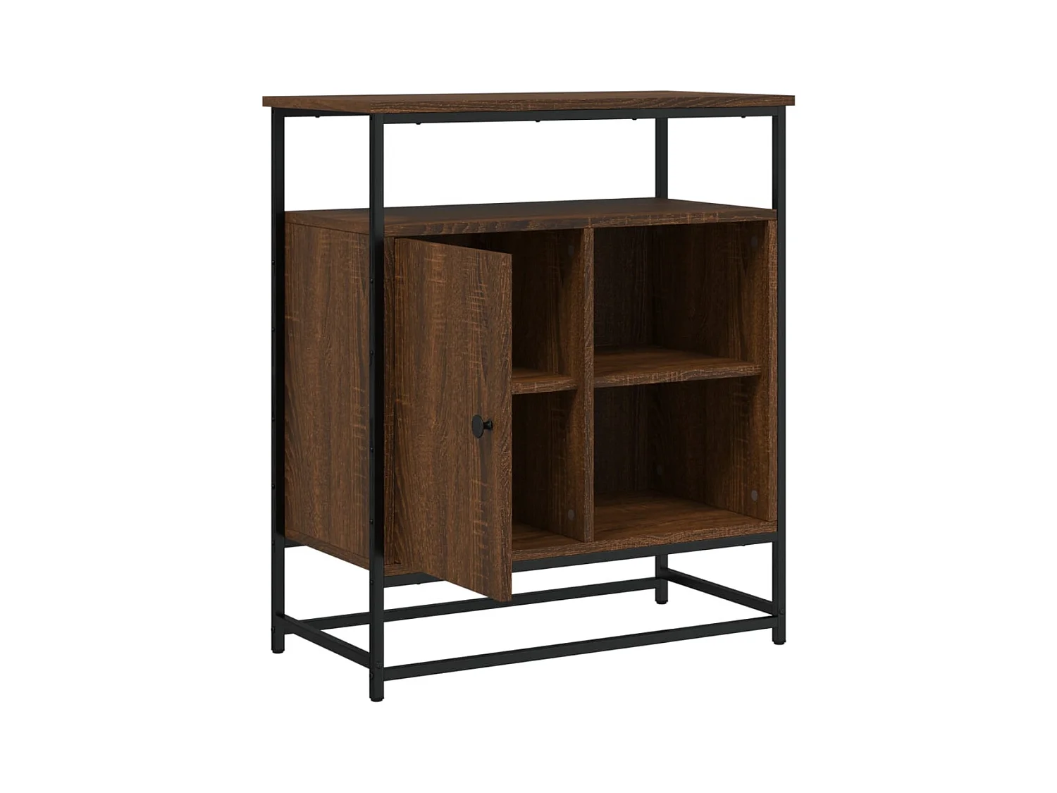 Credenza buffet cassettiera mobile contenitore organizer cucina soggiorno soggiorno 69 x 35 x 80 cm derivati ​​del legno marrone 02_0031391