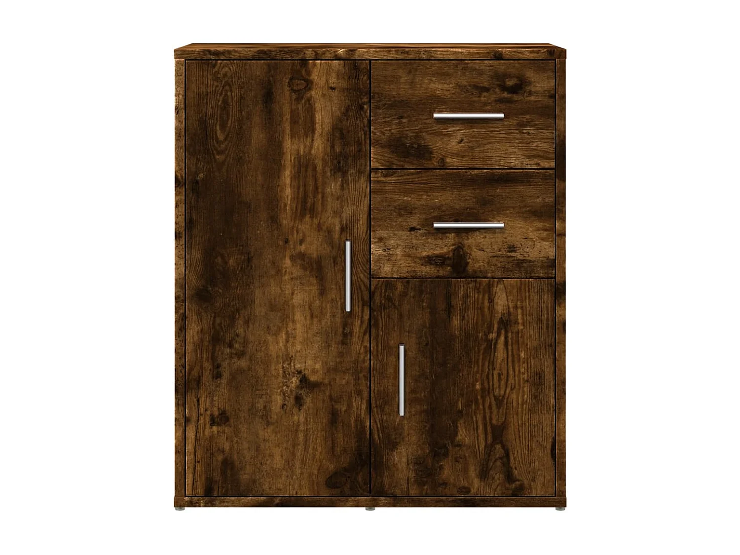 Buffet aparador cômoda armário unidade de armazenamento organizador cozinha sala sala 60 x 31 x 70 cm madeira trabalhada marrom 02_0030968