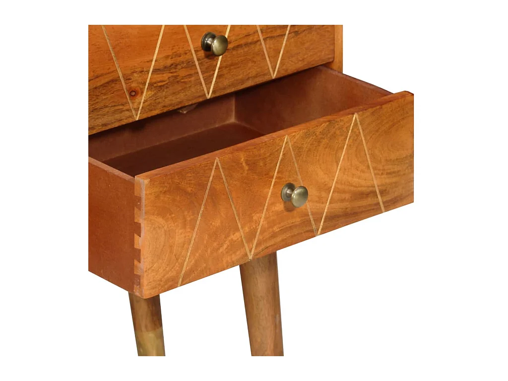 Aparador buffet cômoda armário organizador cozinha sala sala 85 x 40 x 70 cm madeira de mangueira maciça marrom 02_0029664