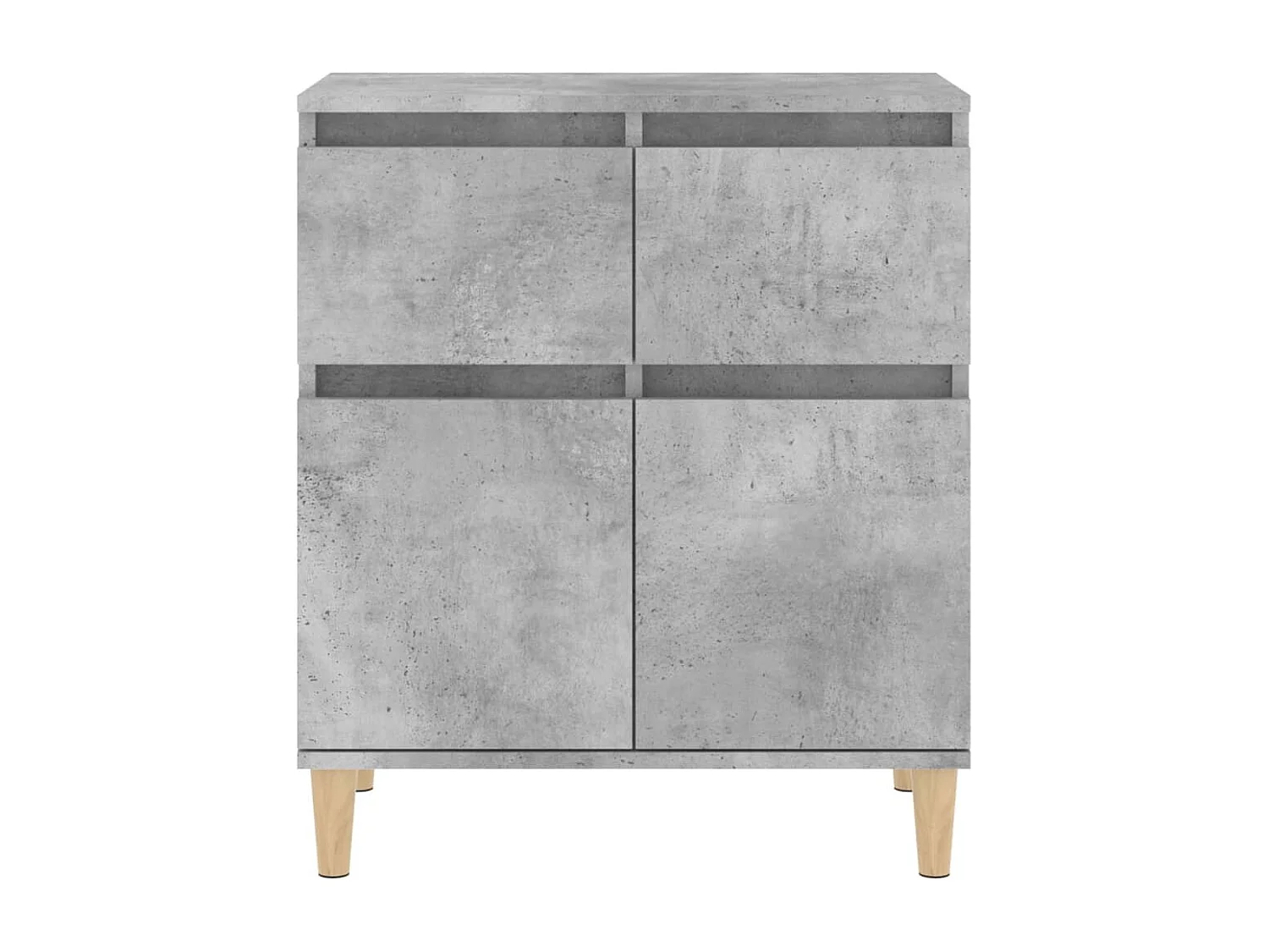 Credenza buffet cassettiera mobile contenitore organizer cucina soggiorno soggiorno 60 x 35 x 70 cm derivati ​​del legno grigio 02_0031976