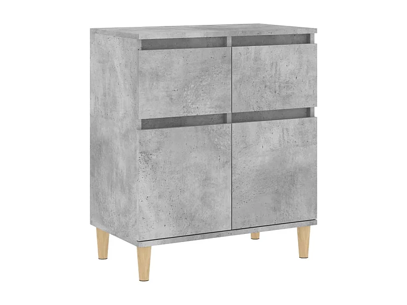 Credenza buffet cassettiera mobile contenitore organizer cucina soggiorno soggiorno 60 x 35 x 70 cm derivati ​​del legno grigio 02_0031976