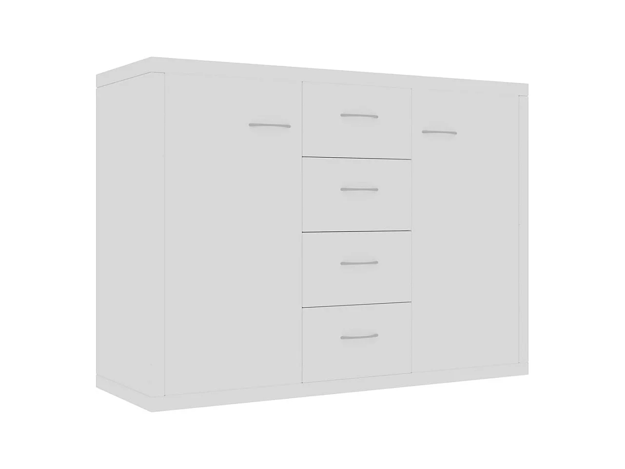 Aparador buffet cómoda mueble almacenaje organizador cocina salón salón 88 x 30 x 65 cm madera contrachapada blanco 02_0030524