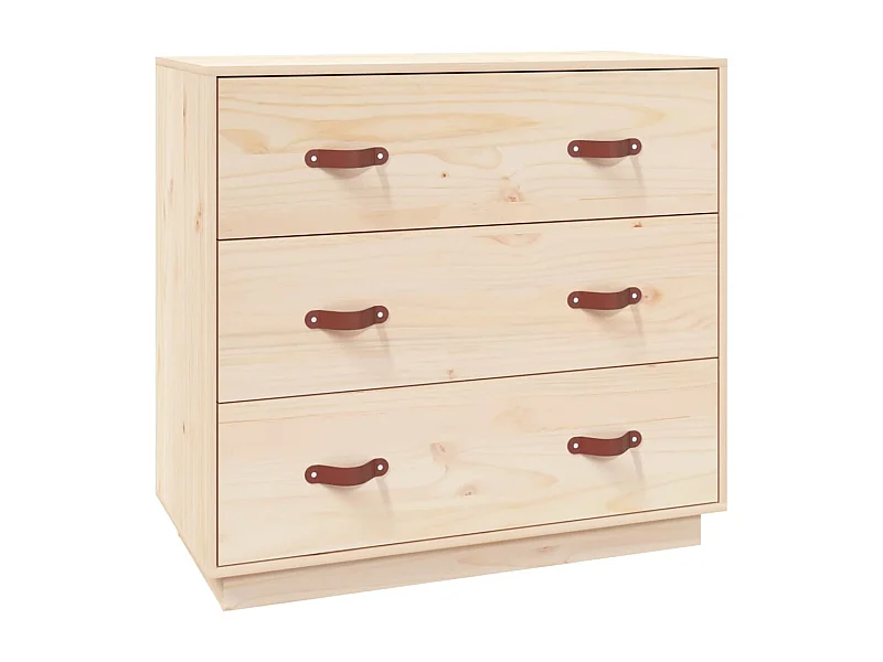 Aparador buffet cómoda mueble mueble de almacenaje organizador cocina salón salón 80 x 40 x 75 cm madera maciza de pino marrón 02_0029658