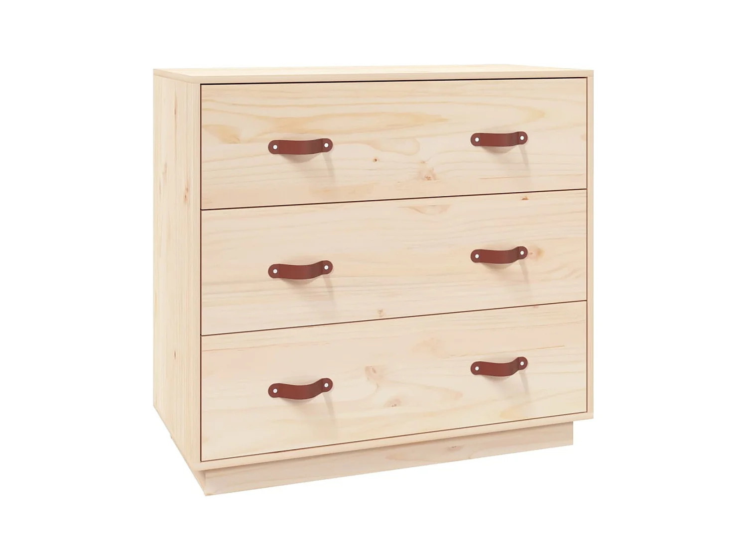 Credenza cassettiera cassettiera mobile contenitore organizer cucina soggiorno soggiorno 80 x 40 x 75 cm legno di pino massiccio marrone 02_0029658