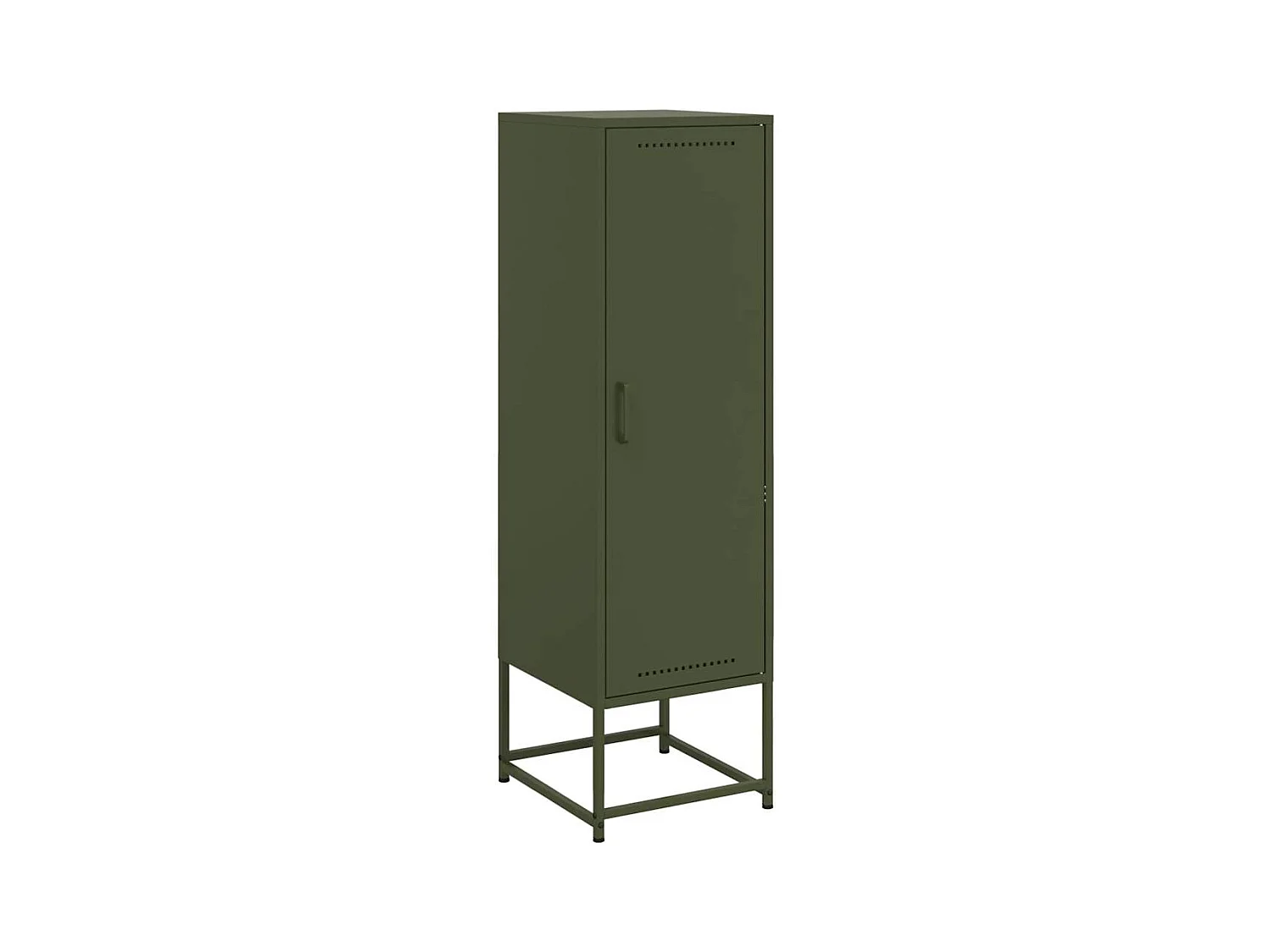 Buffet aparador cômoda armário organizador unidade cozinha sala sala verde oliva 36 x 39 x 123 cm aço verde 02_0036575