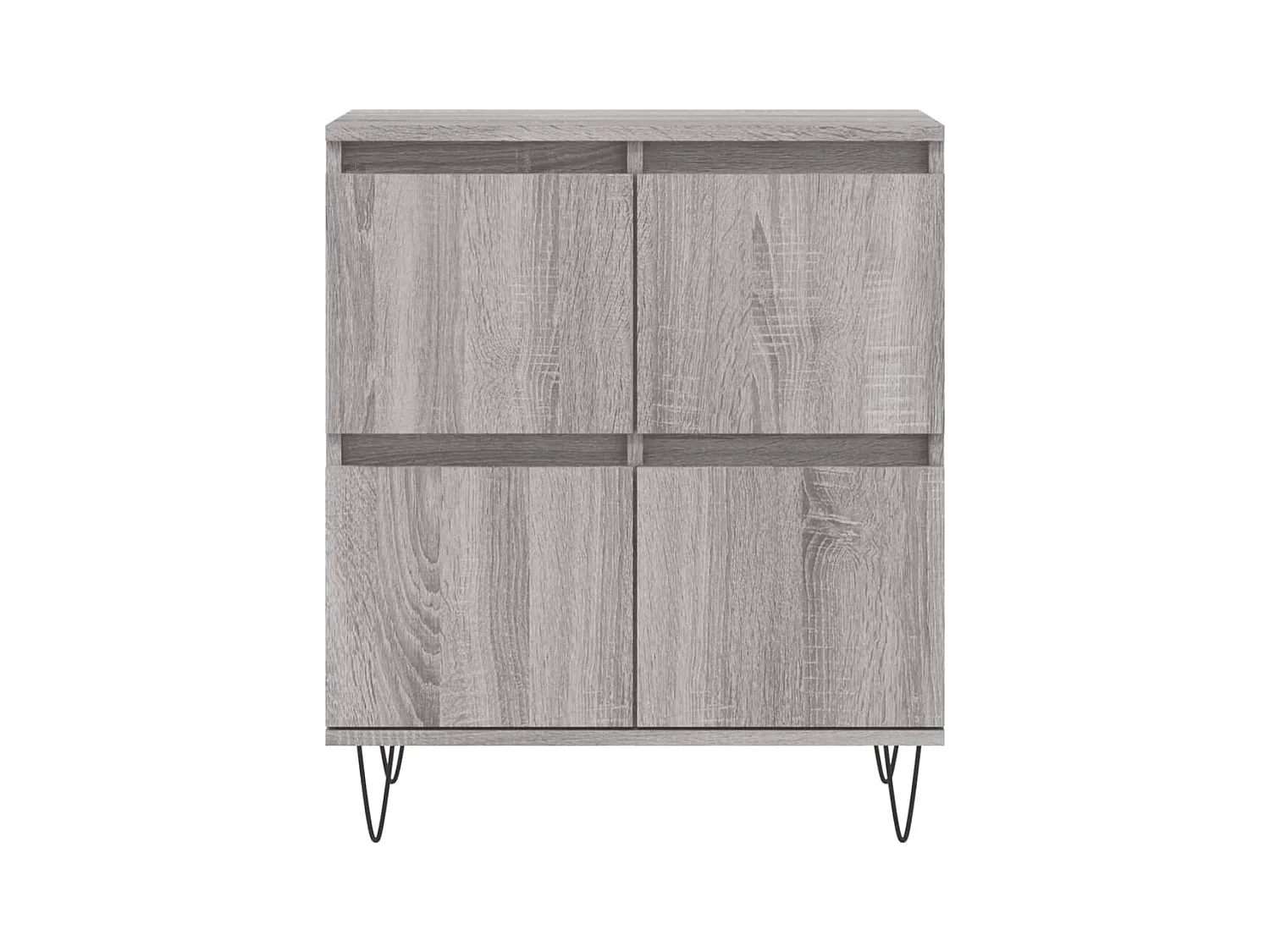 Credenza buffet cassettiera mobile contenitore organizer cucina soggiorno soggiorni 3 pz sonoma MDF grigio 02_0037189