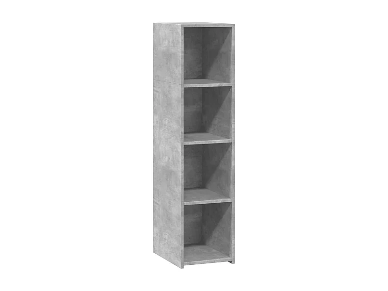 Aparador buffet cómoda armario unidad de almacenamiento organizador cocina salón salón 30 x 41 x 124 cm madera contrachapada gris 02_0031861