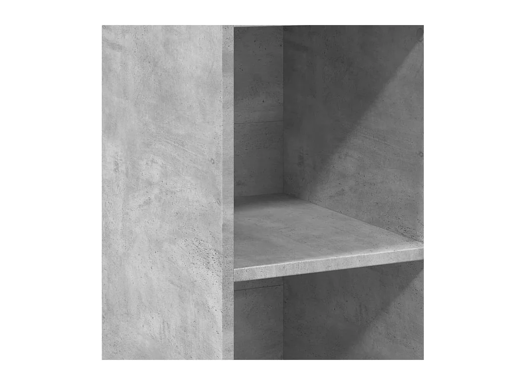 Aparador buffet cómoda armario unidad de almacenamiento organizador cocina salón salón 30 x 41 x 124 cm madera contrachapada gris 02_0031861