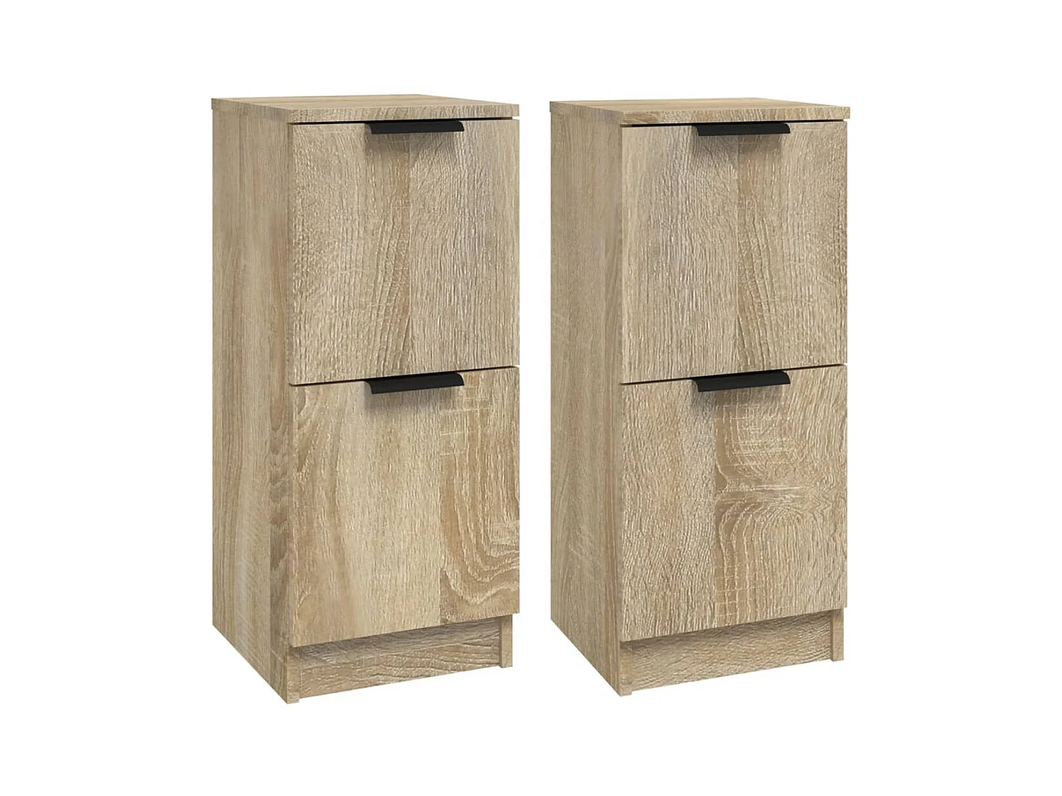Credenza buffet cassettiera mobile contenitore organizer cucina soggiorno soggiorni set da 2 sonoma 30 x 30 x 70 cm truciolare marrone 02_0036800