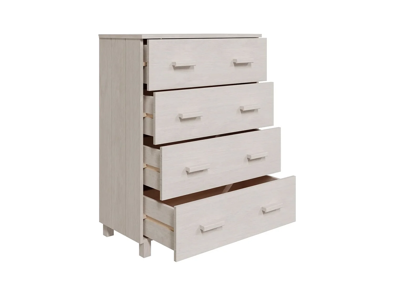 Aparador buffet cómoda armario mueble organizador cocina salón salón 79 x 40 x 103,5 cm madera maciza de pino blanco 02_0032130