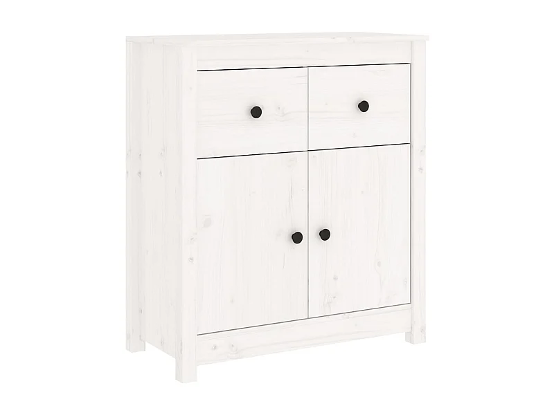 Aparador buffet cómoda armario mueble organizador cocina salón salón 70 x 35 x 80 cm madera maciza de pino blanco 02_0030491