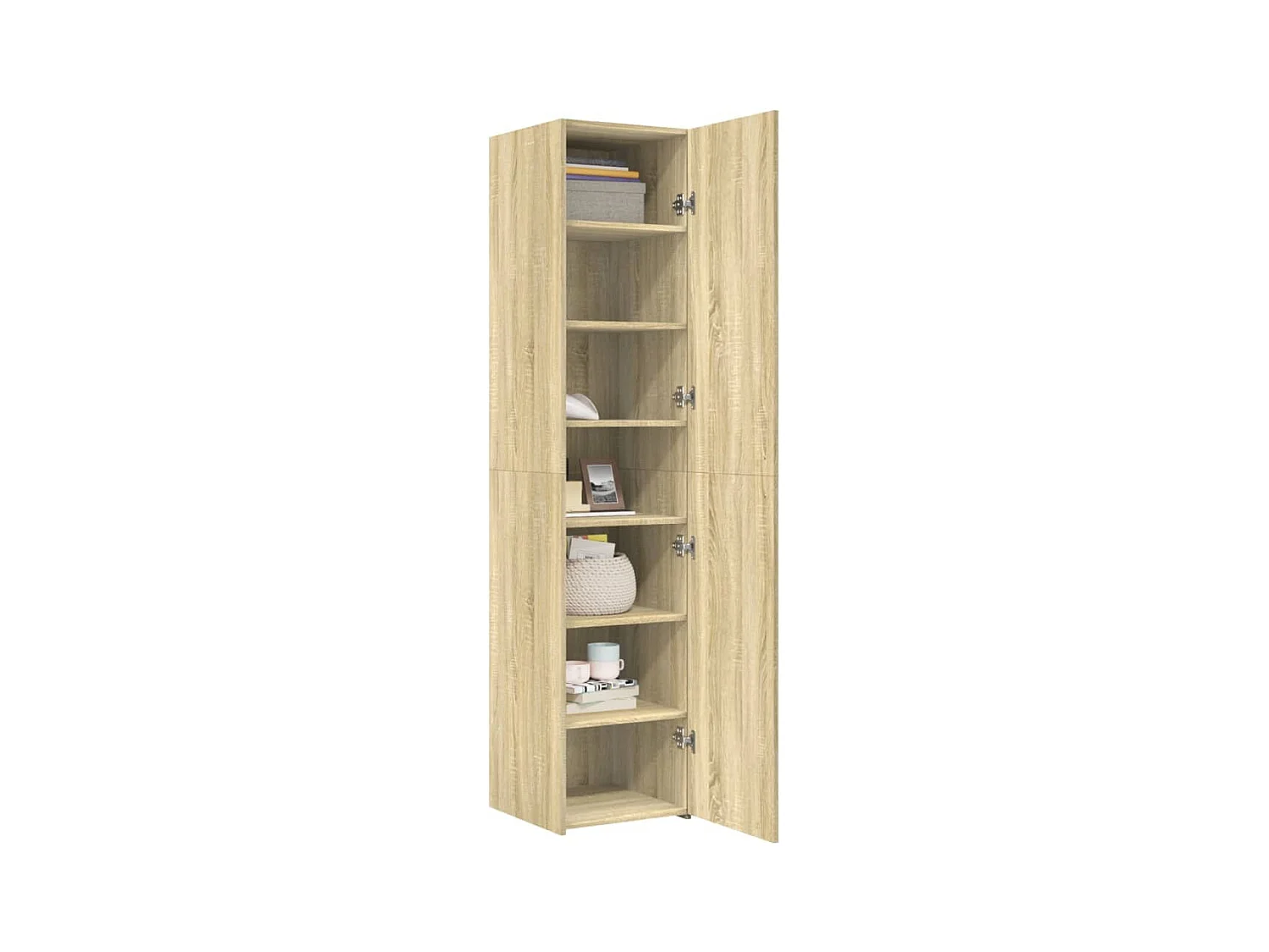 Credenza credenza cassettiera mobile contenitore organizer cucina soggiorno soggiorno alto Sonoma 40 x 42,5 x 185 cm derivati ​​del legno marrone 02_0034061