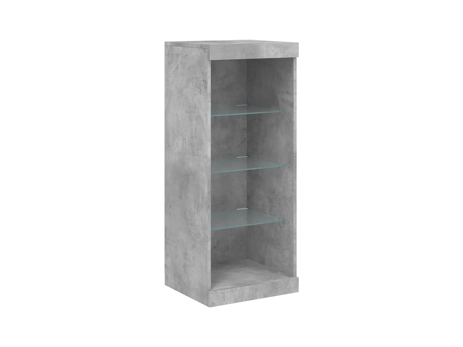 Credenza Credenza Comò Mobile contenitore Organizer Cucina Soggiorno Soggiorno con luci a LED 3 pezzi Legno composito Grigio 02_0037219