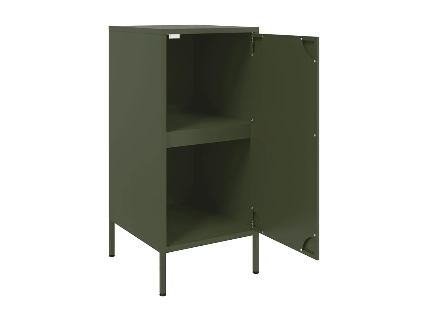 Aparador buffet cómoda armario mueble organizador cocina salón salón juego de 2 oliva 36 x 39 x 79 cm verde acero 02_0036983