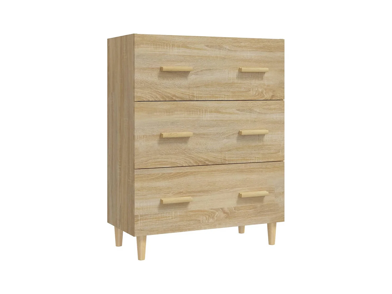 Credenza cassettiera cassettiera mobile contenitore organizer cucina soggiorno soggiorno Sonoma 70 x 34 x 90 cm derivati ​​del legno marrone 02_0031698