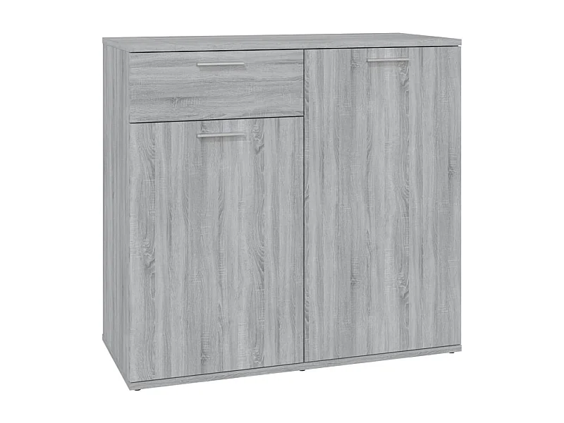Aparador buffet cómoda armario unidad de almacenamiento organizador cocina salón salonsonoma 80 x 36 x 75 cm madera contrachapada gris 02_0036537