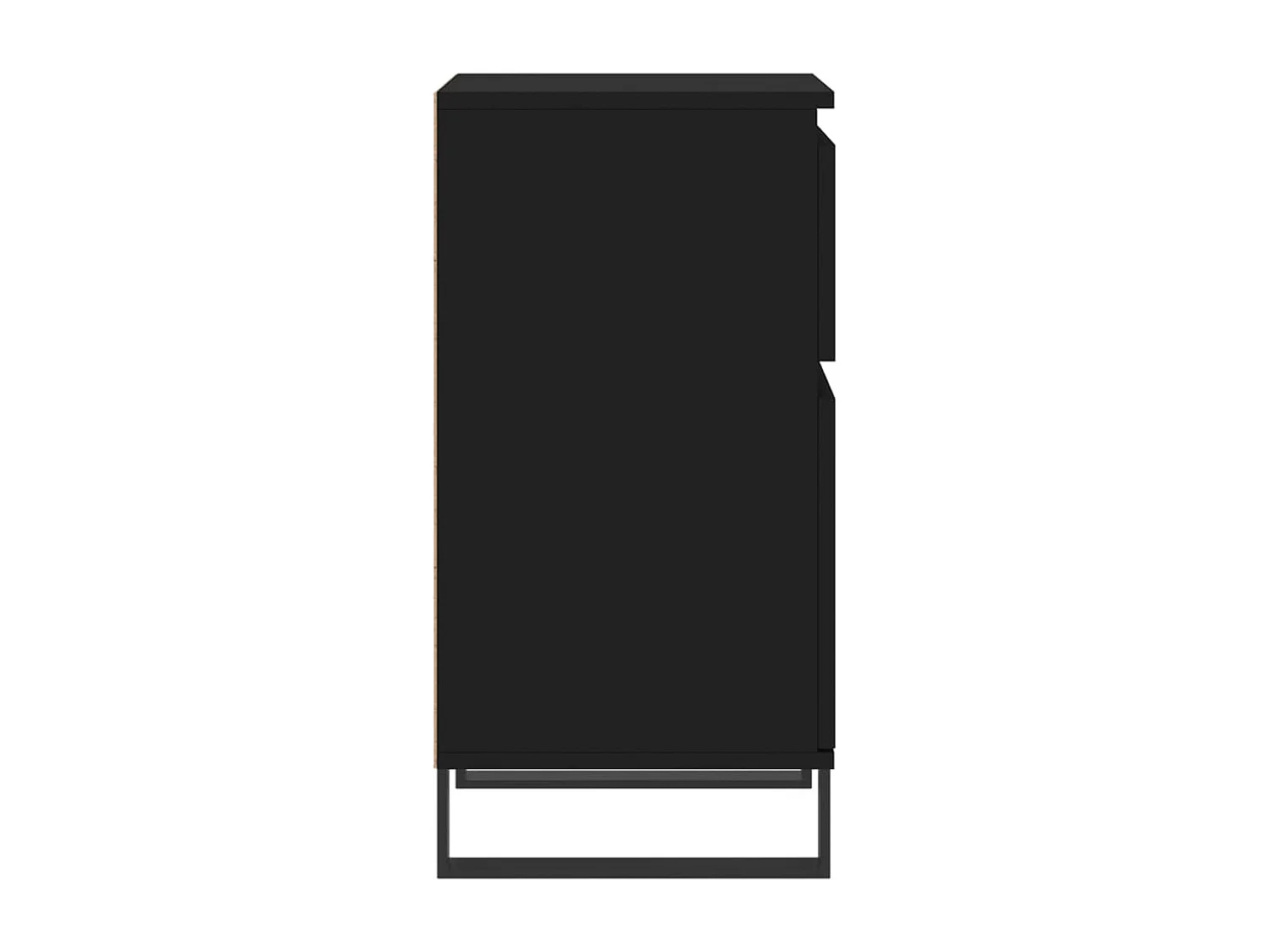 Aparador buffet cómoda armario mueble organizador cocina salón salón juego de 2 40 x 35 x 70 cm madera contrachapada negra 02_0036902