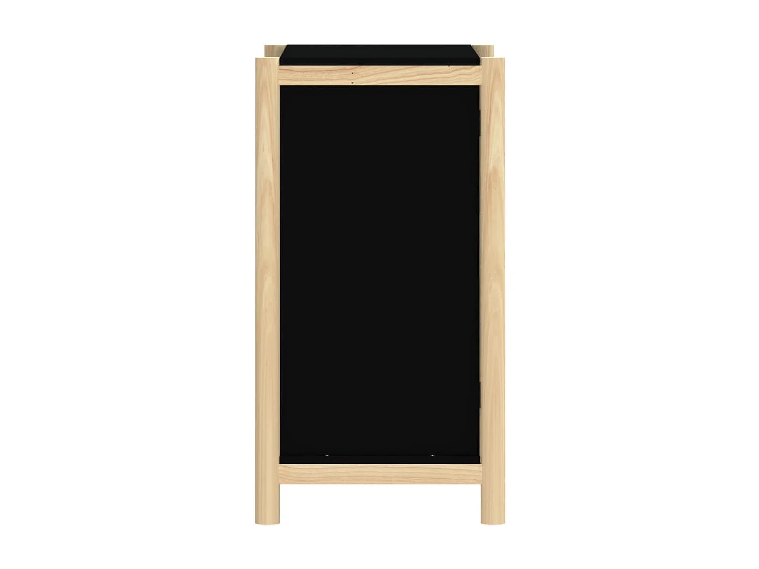 Credenza buffet cassettiera mobile contenitore organizer cucina soggiorno soggiorno 62 x 38 x 70 cm pannelli compositi nero 02_0036006