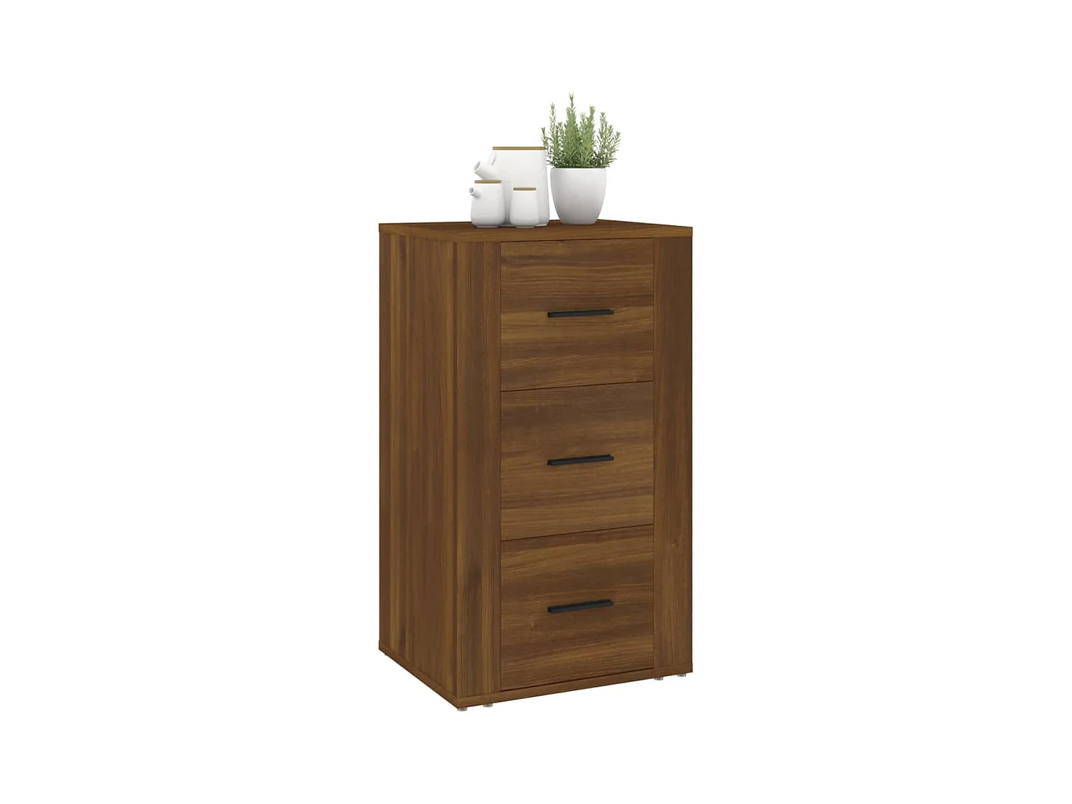 Buffet aparador cômoda armário unidade de armazenamento organizador cozinha sala de estar 40 x 33 x 70 cm madeira trabalhada marrom 02_0031246