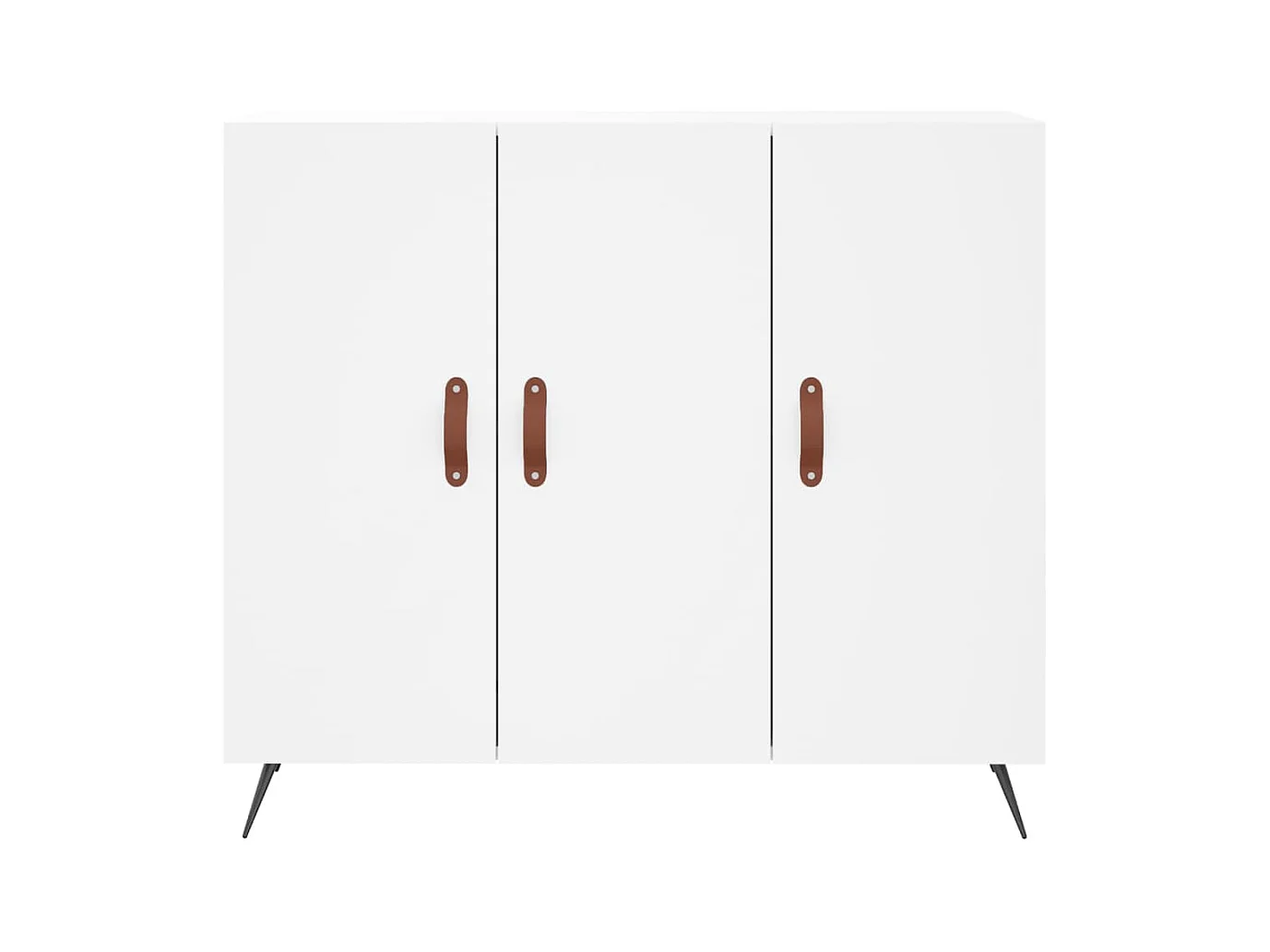 Credenza cassettiera cassettiera mobile contenitore organizer cucina soggiorno soggiorno 90 x 34 x 80 cm derivati ​​del legno bianco 02_0030536