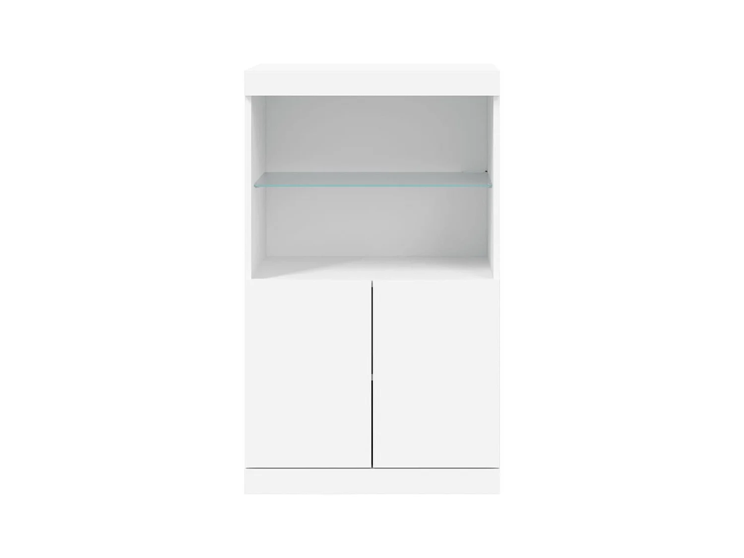 Credenza cassettiera cassettiera mobile contenitore organizer cucina soggiorno soggiorno con luci a LED 60,5 x 37 x 100 cm bianco 02_0029854