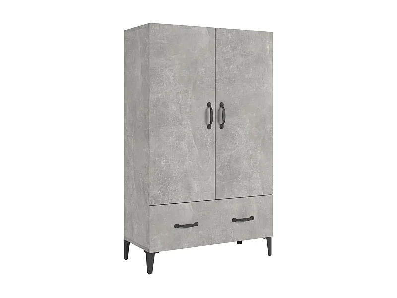 Aparador cómoda cómoda armario mueble organizador cocina salón salón alto 70 x 31 x 115 cm madera contrachapada gris 02_0034708