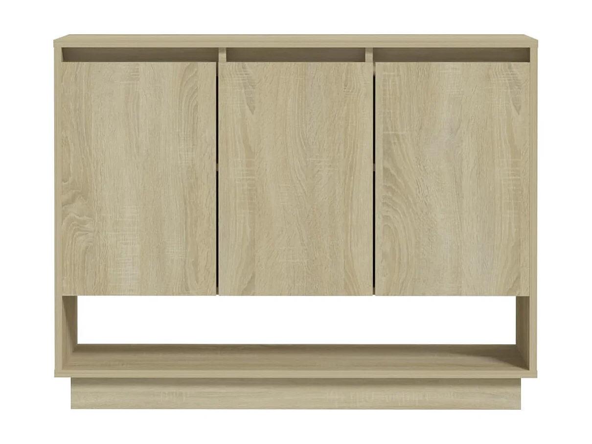 Aparador cómoda cómoda armario mueble organizador cocina salón salón Sonoma 97 x 31 x 75 cm madera contrachapada beige 02_0031741