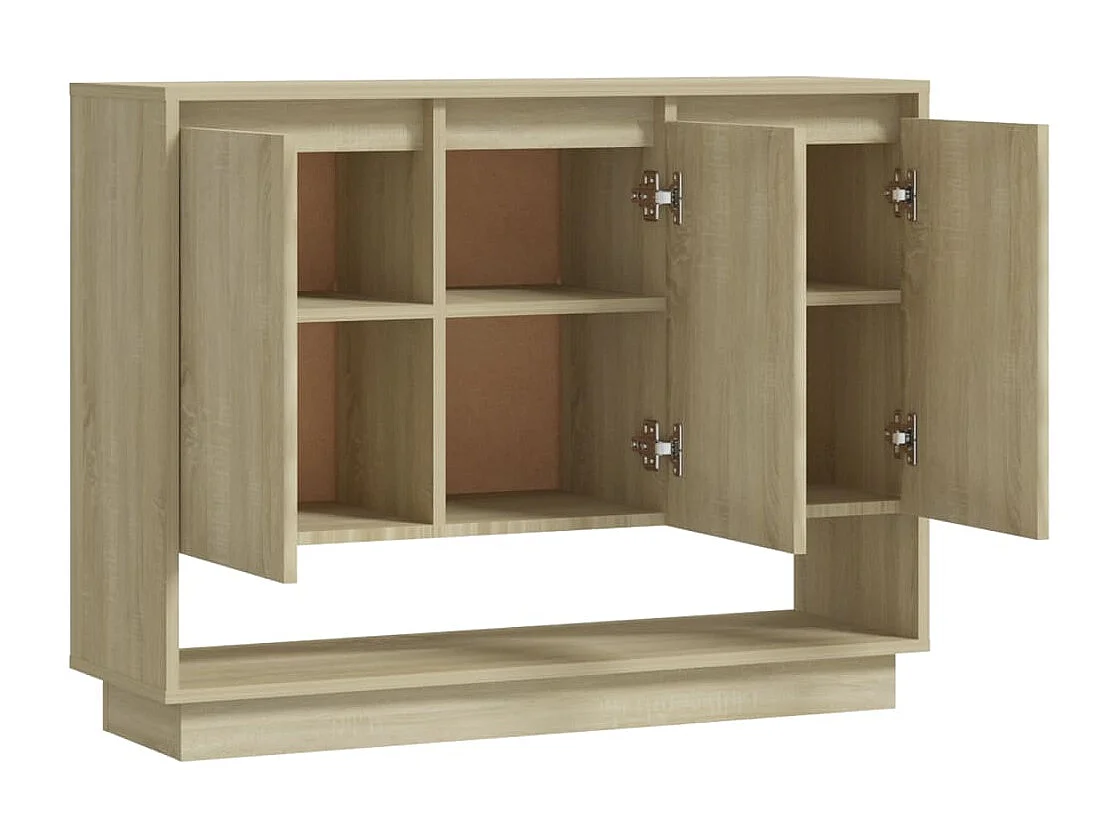 Aparador cómoda cómoda armario mueble organizador cocina salón salón Sonoma 97 x 31 x 75 cm madera contrachapada beige 02_0031741
