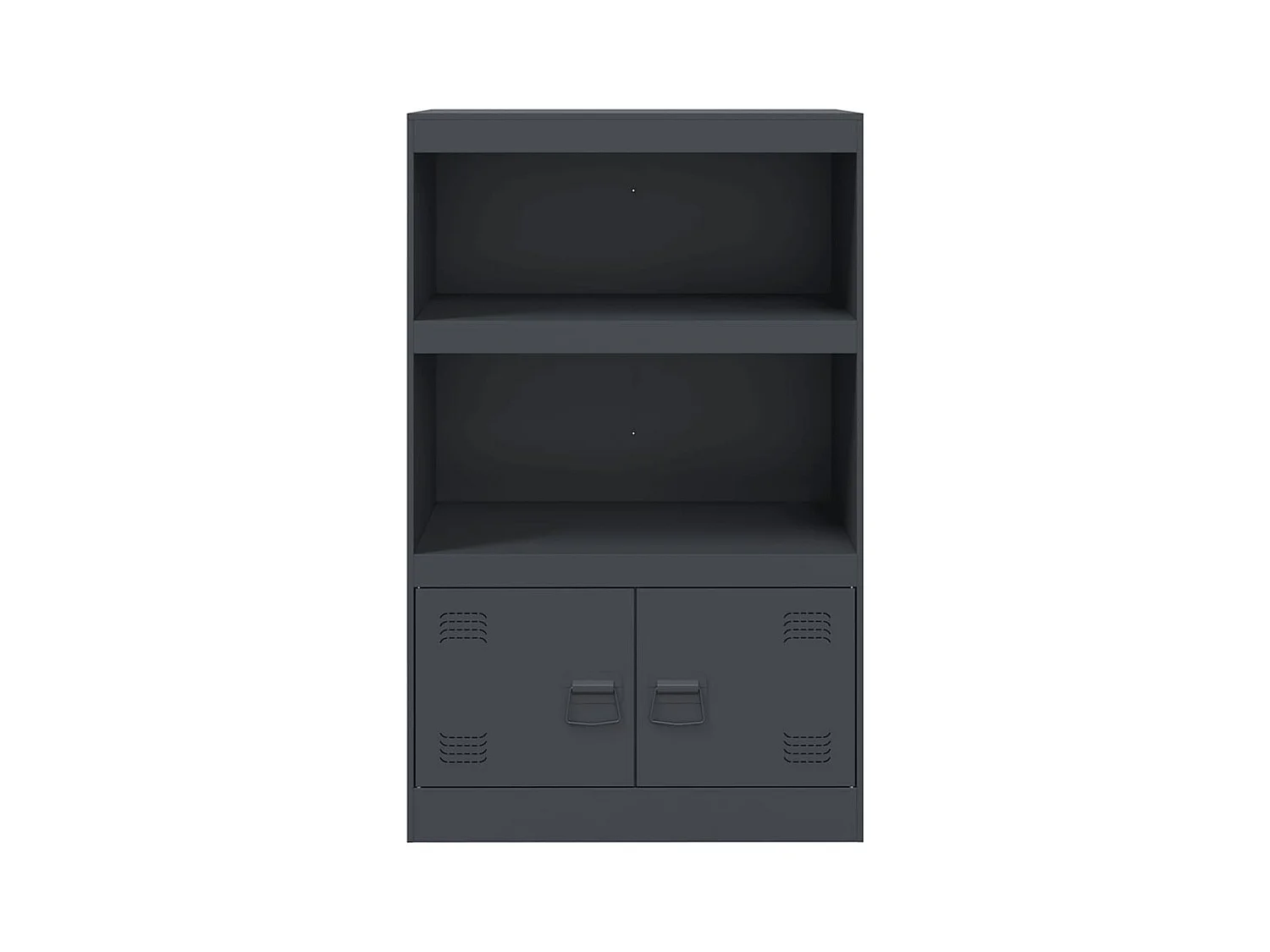 Aparador buffet cômoda armário organizador cozinha sala sala 67 x 39 x 107 cm aço antracite 02_0029697