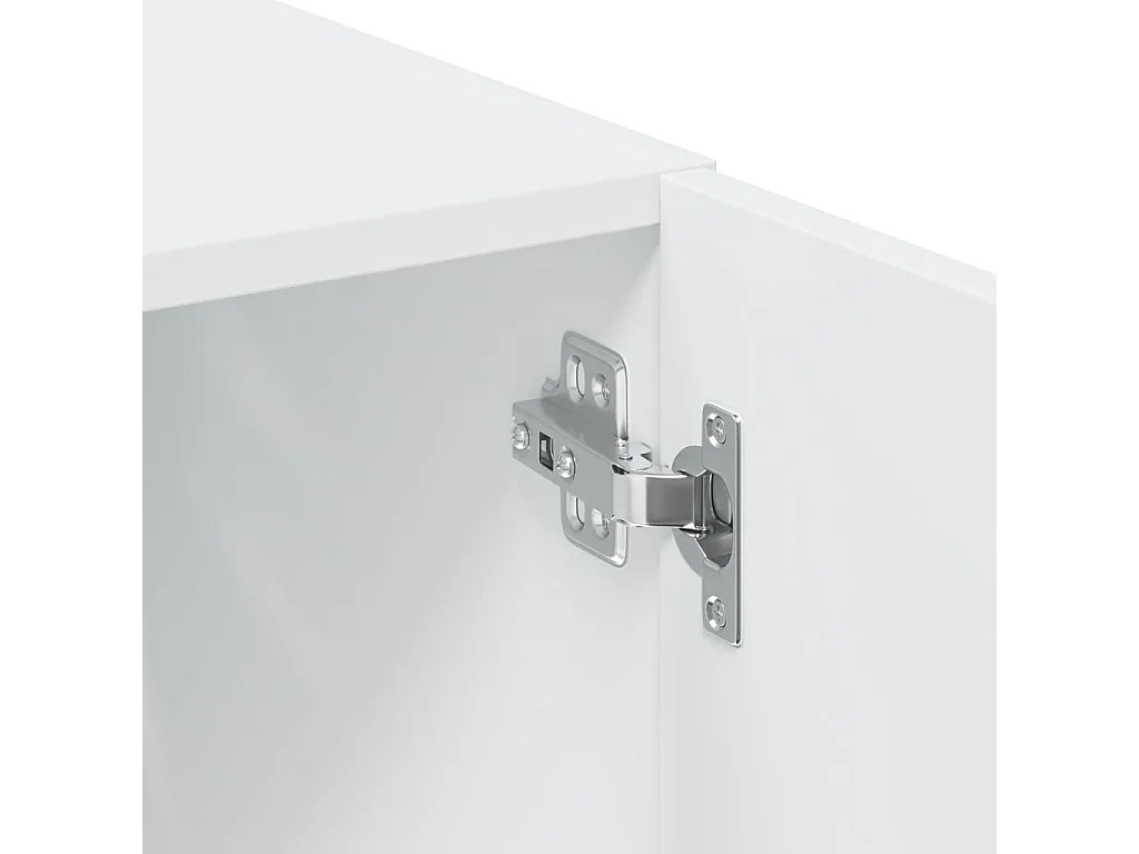 Buffet aparador cômoda armário unidade de armazenamento organizador cozinha sala sala alta 80 x 42,5 x 249 cm madeira trabalhada branca 02_0032776
