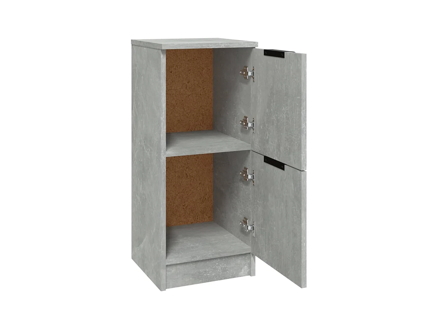 Credenza buffet cassettiera mobile contenitore organizer cucina soggiorno soggiorni set da 2 30 x 30 x 70 cm derivati ​​del legno grigio 02_0036843