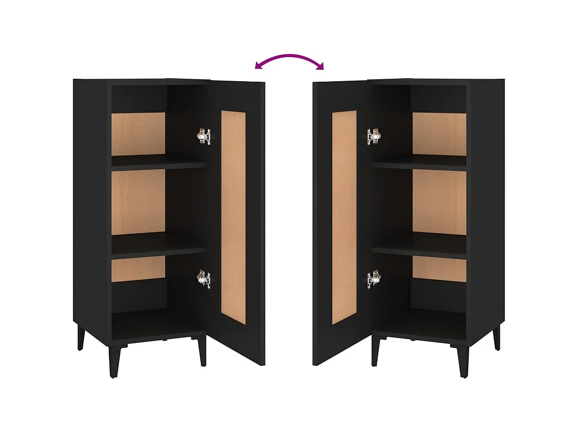 bahut commode armoire bois marron 34.5 x 34 x 90 cm 02_0035898