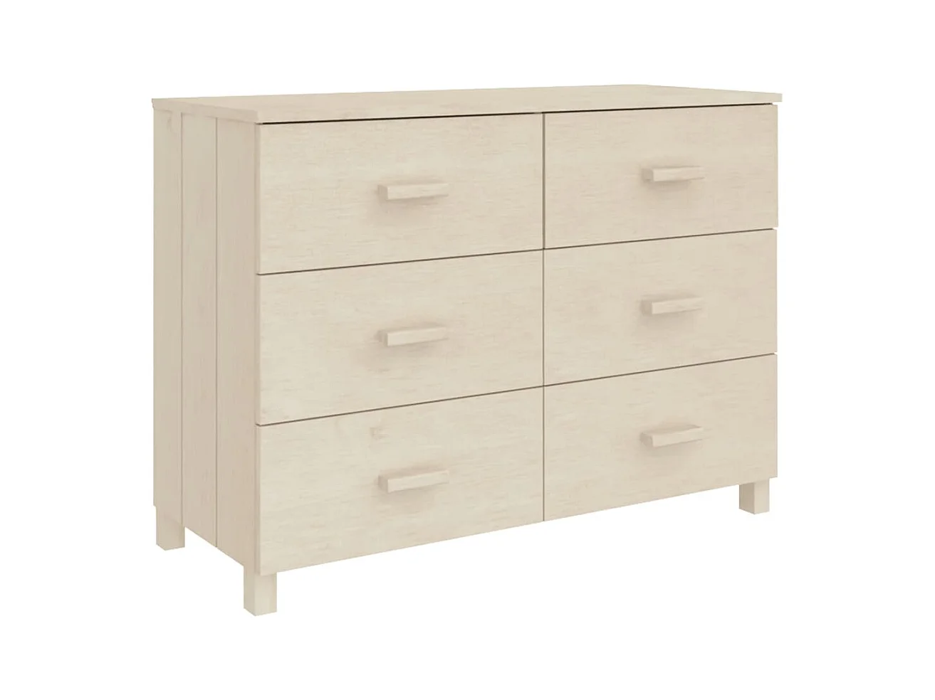 Credenza buffet cassettiera mobile contenitore organizer cucina soggiorno soggiorno 113 x 40 x 80 cm legno di pino massiccio marrone 02_0032173