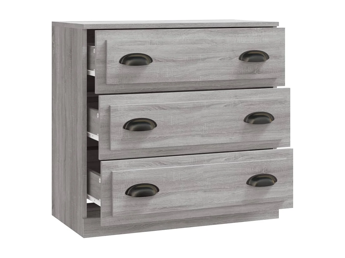 Credenza cassettiera cassettiera mobile contenitore organizer cucina soggiorno soggiorno Sonoma 70 x 35,5 x 67,5 cm derivati ​​del legno grigio 02_0036514