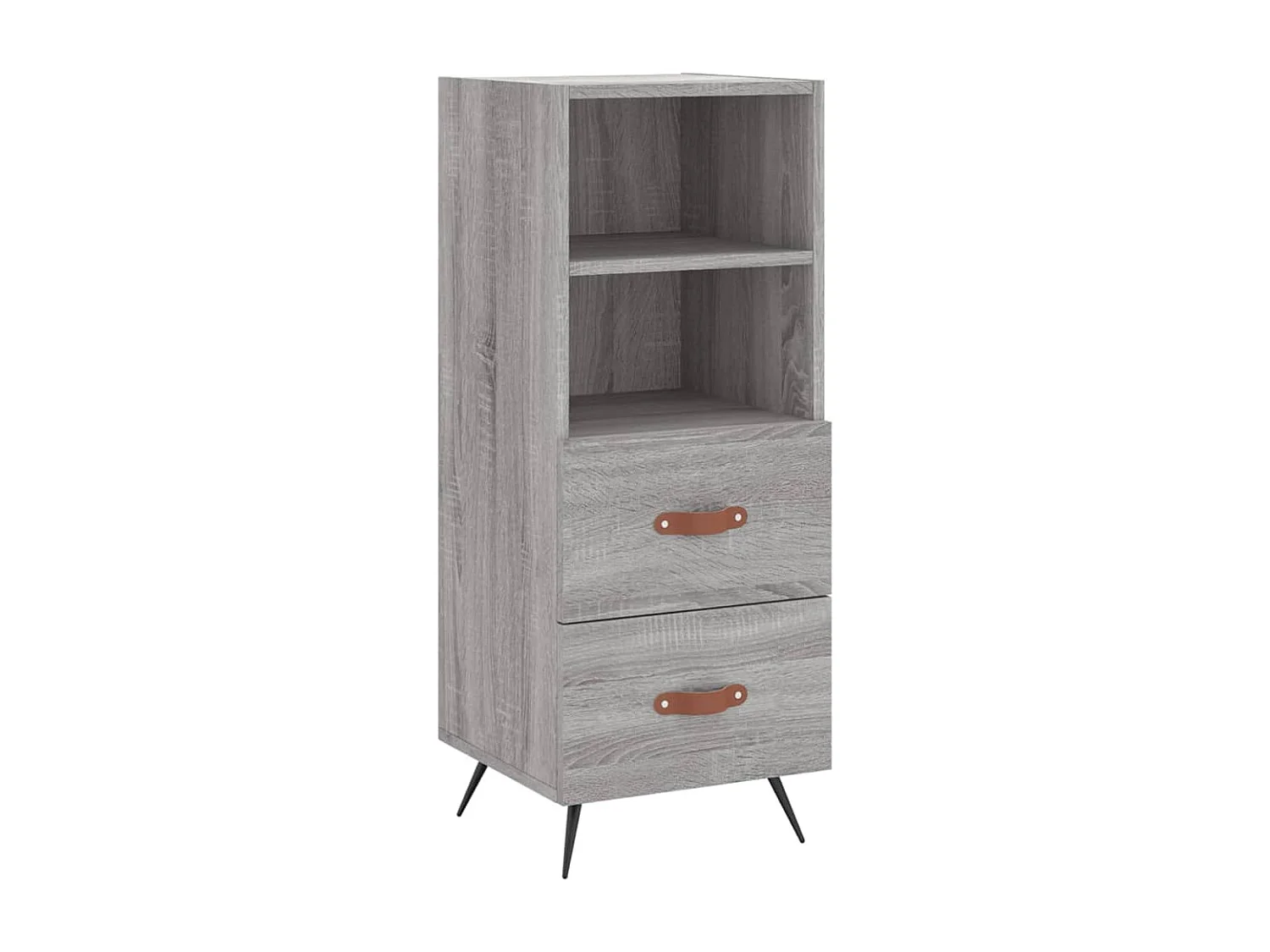 Aparador cómoda cómoda armario mueble organizador cocina salón salón alto Sonoma 34,5 x 34 x 180 cm madera contrachapada gris 02_0035209