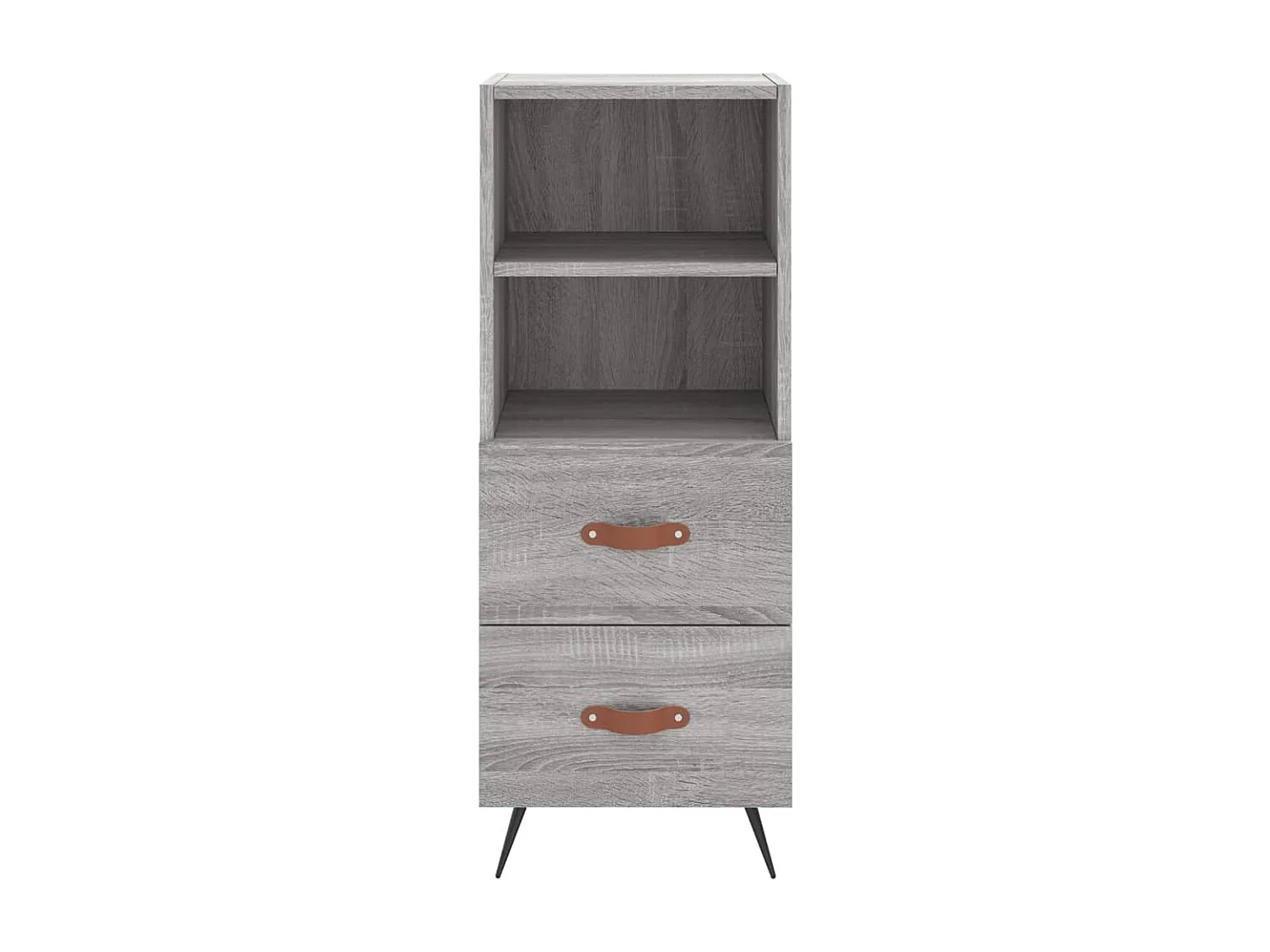 Aparador cómoda cómoda armario mueble organizador cocina salón salón alto Sonoma 34,5 x 34 x 180 cm madera contrachapada gris 02_0035209