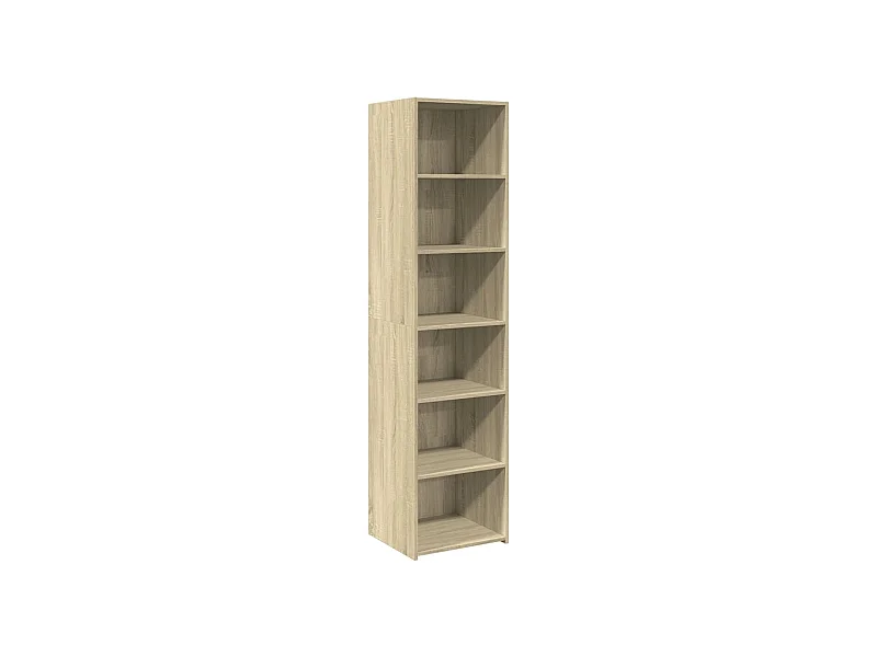 Aparador cómoda cómoda armario mueble organizador cocina salón salón alto Sonoma 45 x 41 x 185 cm madera contrachapada marrón 02_0034064