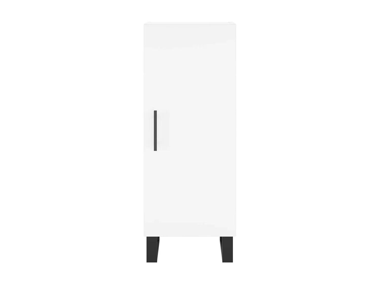 Credenza buffet cassettiera mobile contenitore organizer cucina soggiorno soggiorno alto 34,5 x 34 x 180 cm derivati ​​del legno bianco 02_0032424