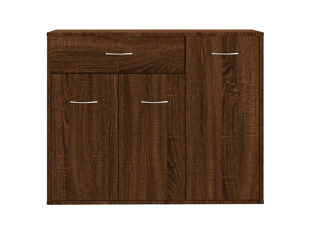 Buffet aparador cômoda armário unidade de armazenamento organizador cozinha sala de estar 88 x 30 x 70 cm madeira trabalhada marrom 02_0031436