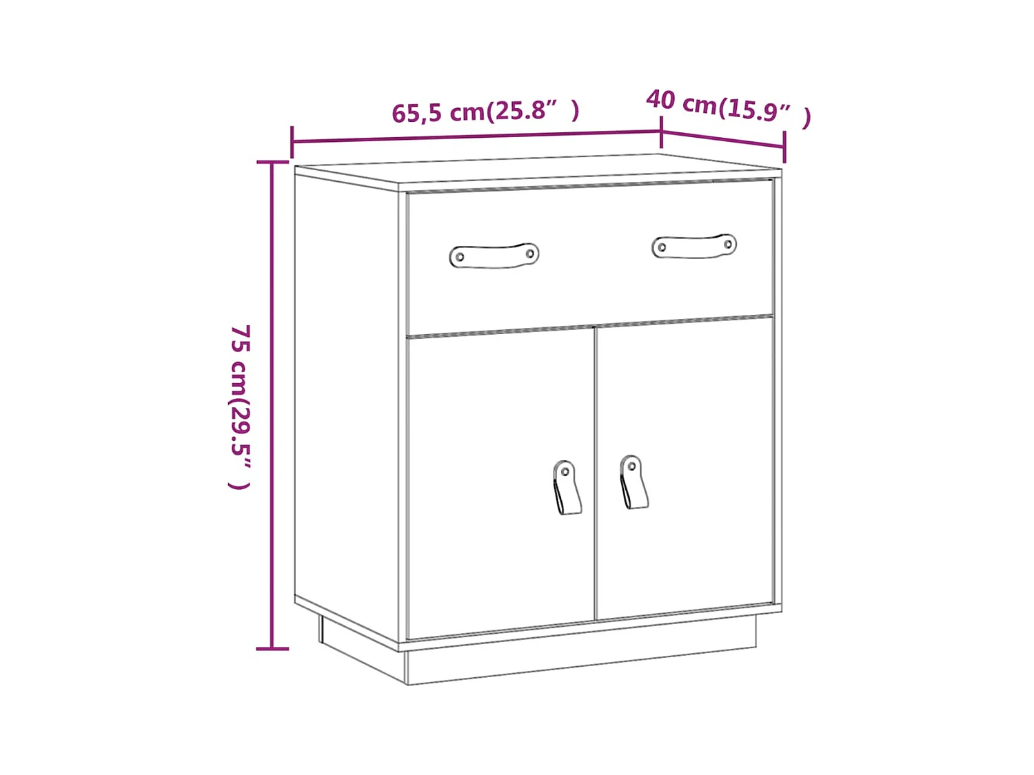 bahut commode armoire bois marron 65.5 x 40 x 75 cm 02_0029636