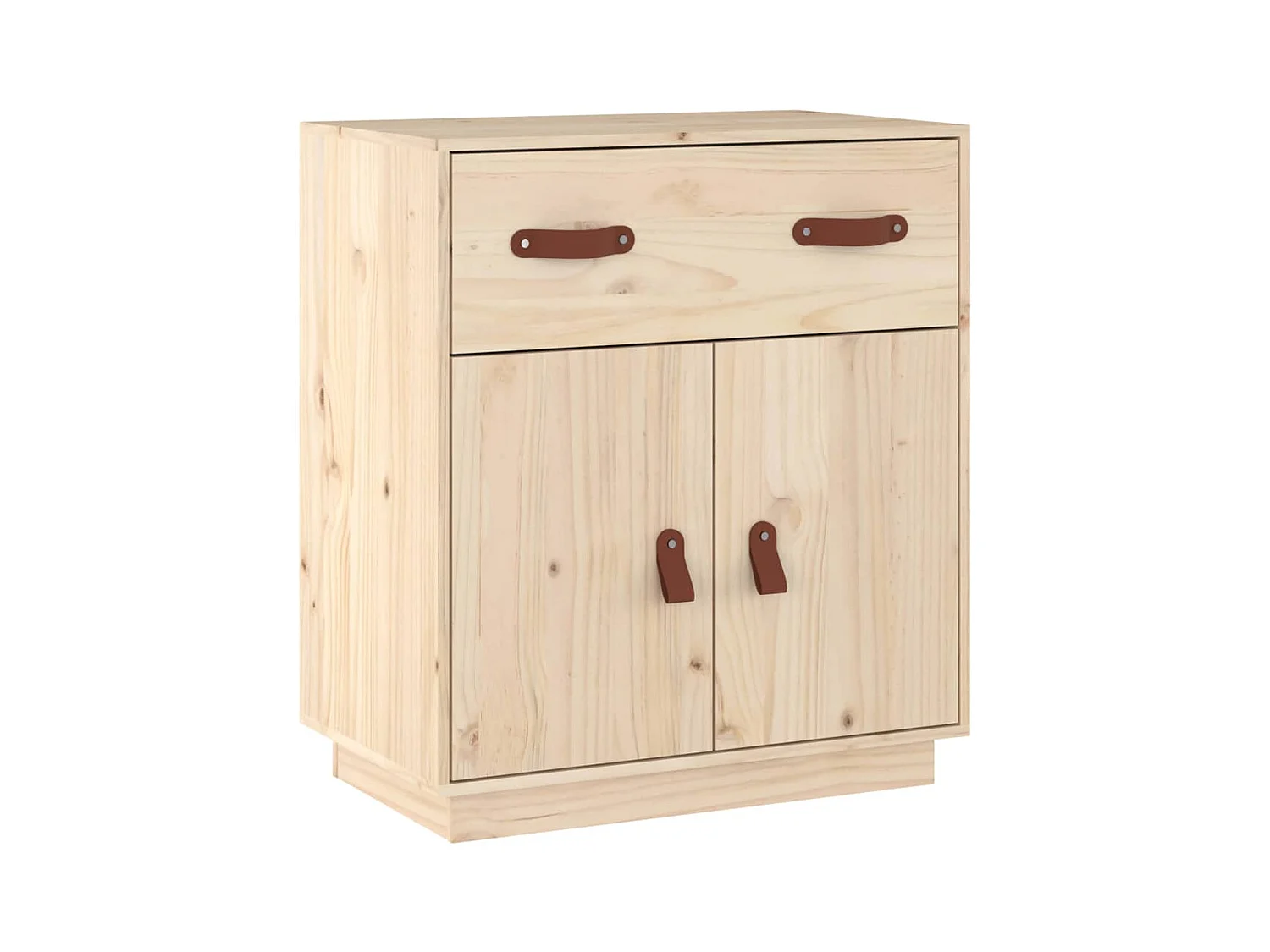Credenza buffet cassettiera mobile contenitore organizer cucina soggiorno soggiorno 65,5 x 40 x 75 cm legno di pino massiccio marrone 02_0029636