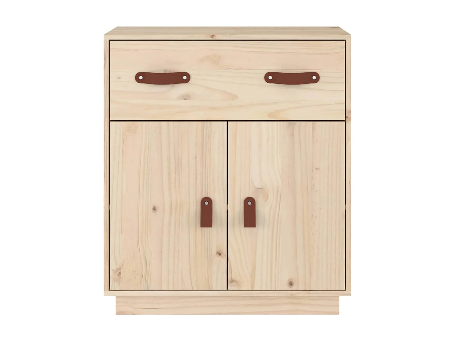 Aparador cómoda cómoda armario mueble organizador cocina salón salón 65,5 x 40 x 75 cm madera maciza de pino marrón 02_0029636