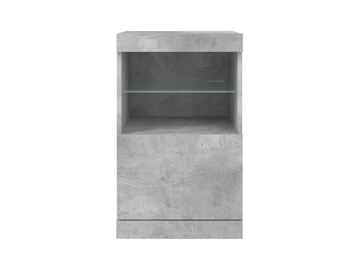 Credenza buffet cassettiera mobile contenitore organizer cucina soggiorno soggiorno con luci a LED 41 x 37 x 67 cm grigio 02_0029999