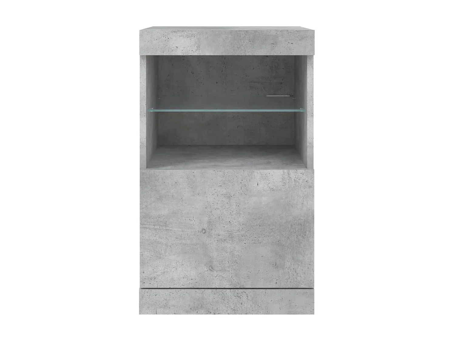 Aparador cómoda cómoda armario mueble organizador cocina salón salón con luces LED 41 x 37 x 67 cm gris 02_0029999