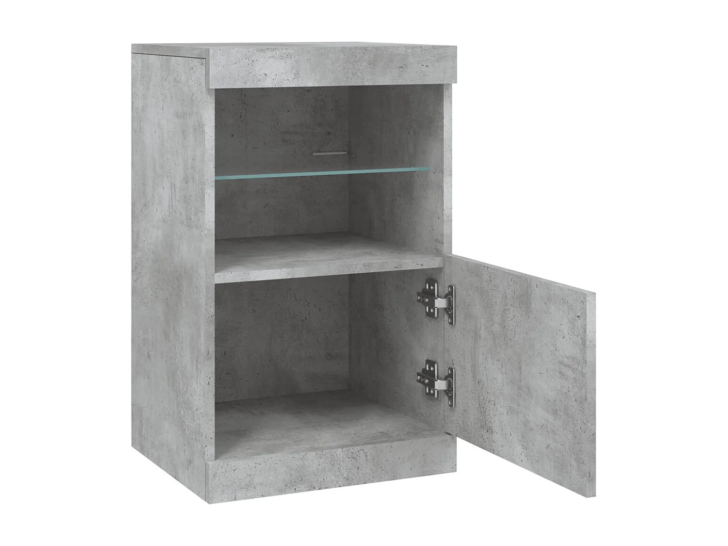 Aparador cómoda cómoda armario mueble organizador cocina salón salón con luces LED 41 x 37 x 67 cm gris 02_0029999